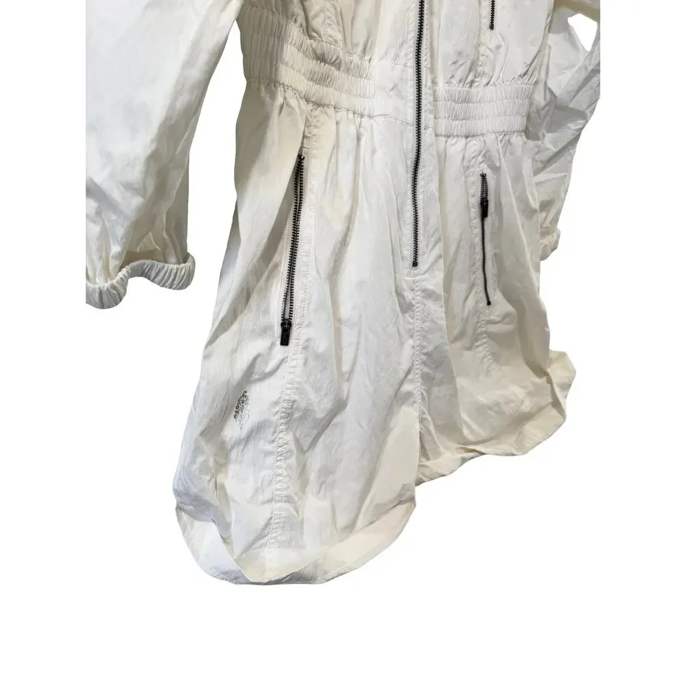 Free People Movement Peace Out Romper Windbreaker Ivory Size Small